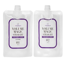 VITAHALO Volume Magic直髮燙髮膏 第1劑 200g+第2劑 200g, 1組