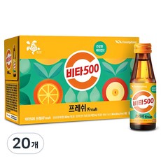 Kwangdong Vita500 Fresh維他命保健飲, 100ml, 20瓶