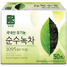 NOKCHAWON 綠茶園 韓國產綠茶茶包, 1.2g, 50包, 1盒