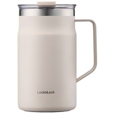 LocknLock 樂扣樂扣 都會馬克咖啡杯, 象牙白, 600ml, 1個