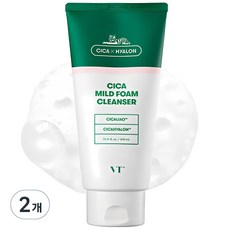 VT COSMETICS 老虎積雪草溫和泡沫洗面乳, 300ml, 2條