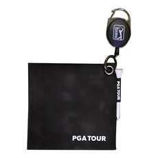 PGA TOUR 高爾夫伸縮清潔布 21PTACL, 黑色