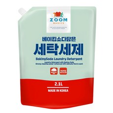 ZOOM 小蘇打洗衣精 一般/滾筒洗衣機兼用, 2.1L, 1包