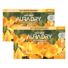 AURA Saffron Aura Dry Dryer Sheet 織物柔軟劑 你願意嫁給我嗎, 120張, 2盒