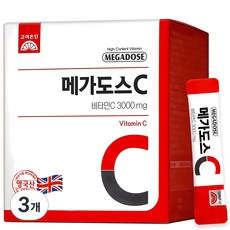 MEGADOSE Megadose維他命C 3000隨身包, 180g, 3盒