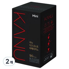 KANU 深烘焙美式黑咖啡隨身包, 0.9g, 90條, 2盒