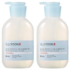 ILLIYOON 一理潤 神經醯胺溫和全效三合一洗沐浴露 無香, 500ml, 2瓶