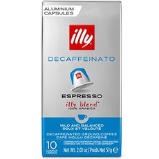 illy 意利咖啡 阿拉比卡無咖啡因膠囊咖啡, 5.7g, 10顆, 1盒