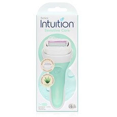 Intuition 仕女美體刀 敏感肌用 綠色+替換刀片 2個入, 1組