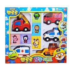 Pororo 玩具車 5入, 混色