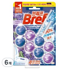 Bref 妙力 Power Active懸掛式馬桶清潔球 薰衣草香, 100g, 6組