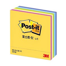 3M Post-it 便利貼 225 張 CT-33, 5種柔和的顏色, 1個