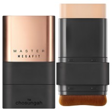 chosungah tm Mega Fit Master光澤無暇雙頭粉底棒 SPF50+ PA++++ 16g, 01 Light Beige, 1支