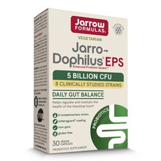 Jarrow FORMULAS 賈羅公式 Jarro-Dophilus EPS 50億益生菌素食膠囊, 1個, 30顆