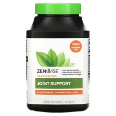 ZENWISE 葡萄糖胺軟骨素補充錠, 1罐, 90 入