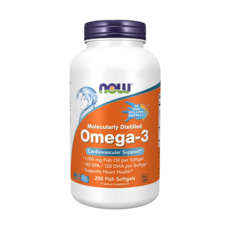now Omega-3魚油軟膠囊, 200顆, 1罐