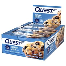 QUEST NUTRITION 高蛋白能量棒, Blueberry Muffin, 12入