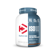 Dymatize ISO100全分離乳清蛋白粉, 軟心布朗尼(Fudge Brownie), 1.4kg, 1罐