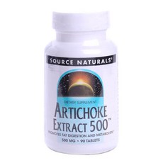 SOURCE NATURALS 朝鮮薊萃取錠 500mg, 1個, 90 件