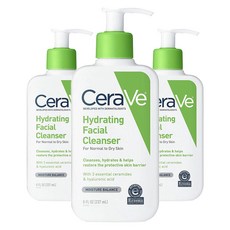 CeraVe 適樂膚 輕柔保濕潔膚露, 3瓶, 237ml