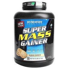 Dymatize Super Mass Gainer乳清蛋白粉, 糖霜餅乾(Sugar Cookie), 2.7kg, 1罐