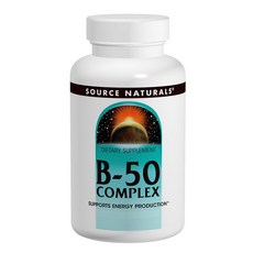 SOURCE NATURALS B-50複合錠 50mg, 1個, 250 件