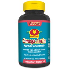 nutrex HAWAII Omega Astin Hawaiian Astaxanthin V Gel 無麩質, 1罐, 60顆