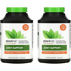 ZENWISE 葡萄糖胺軟骨素補充錠, 2罐, 180 入