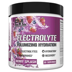 EVLUTIONNUTRITION 電解質豐盈保濕莓果飛濺口味, 1個, 114g