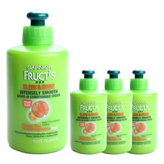 GARNIER 卡尼爾 免洗柔滑護髮霜, 4瓶, 300ml