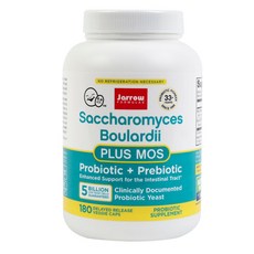 Jarrow FORMULAS 賈羅公式 Saccharomyces Boulardii+MOS乳酸菌素食膠囊, 1罐, 180顆