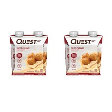 QUEST NUTRITION 無麩質低糖蛋白奶昔飲 鹹焦糖口味, 2組, 4瓶