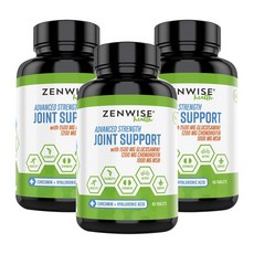 ZENWISE 葡萄糖胺軟骨素補充錠, 3罐, 90 入