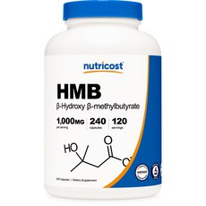 nutricost HMB 1000mg膠囊, 240顆, 1個