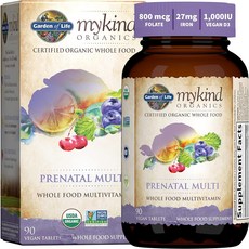 Garden of Life 生命花園 MyKind Organics 產前複合品, 90入, 1個, 90個