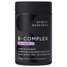 SR B-Complex素食軟膠囊, 1個, 60顆