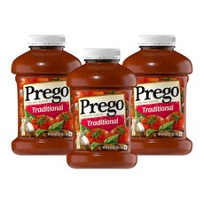 Prego 普格 義大利麵醬 無麩質, 3個, 1.9公斤