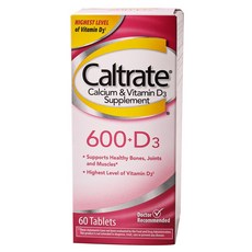 Caltrate 挺立 鈣+維他命D3錠, 1個, 60 件