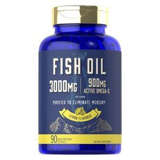 CARLYLE Omega-3魚油軟膠囊 檸檬口味 3000mg, 1個, 90顆