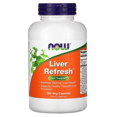 NOW Foods River Refresh素食膠囊, 1個, 180入