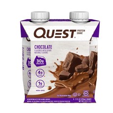 QUEST NUTRITION 低糖無麩質巧克力蛋白質奶昔, 4瓶, 325ml