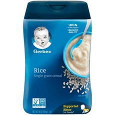 Gerber 嘉寶 孩童麥片糊, 白米口味, 454g, 1罐