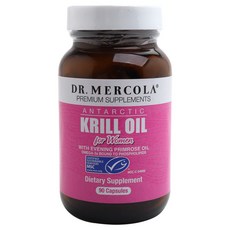 DR. MERCOLA 女性用磷蝦油月見草油膠囊, 1罐, 90顆