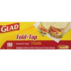 GLAD 佳能 三明治麵包保鮮袋 16.5*13.9*2.54cm, 180入, 1份