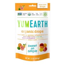 YUMMY EARTH 維他命C水果糖 綜合柑橘口味, 1包, 93.5g
