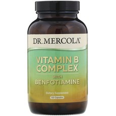 DR. MERCOLA 維他命B複合苯磷硫胺保健膠囊, 180顆, 1罐