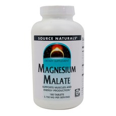 SOURCE NATURALS 蘋果酸鎂錠 1250mg, 1罐, 180顆