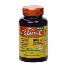 AMERICAN HEALTH Ester-C 500mg柑橘類黃酮素食膠囊, 1罐, 120顆