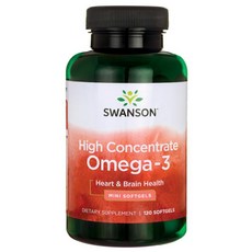 SWANSON 斯旺森 高濃度Omega-3膠囊, 1組, 120顆