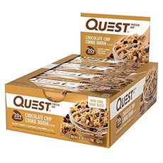 QUEST NUTRITION 高蛋白能量棒 60g, Chocolate Chip Cookie Dough, 12入